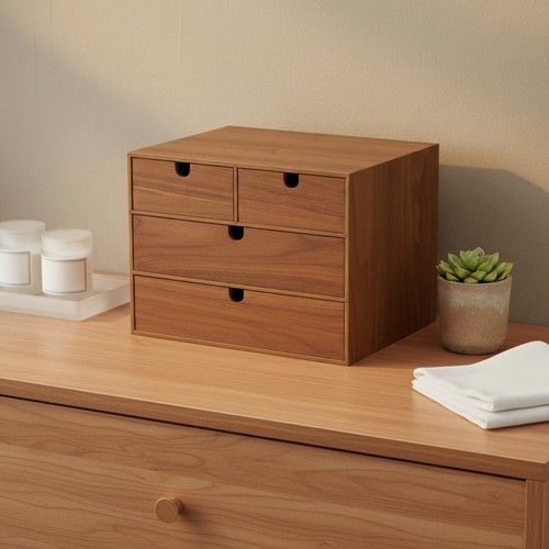 Organisateur bureau bois - de, en