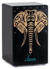 Cajon Drum Tambour Caisse Batterie Percussion Snare Basse Design en Éléphant