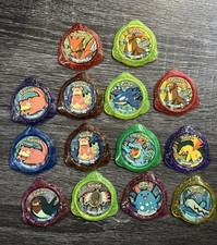 2005 Pokemon Tazo Panini Kraks (14pcs) and Launchers (5pcs)