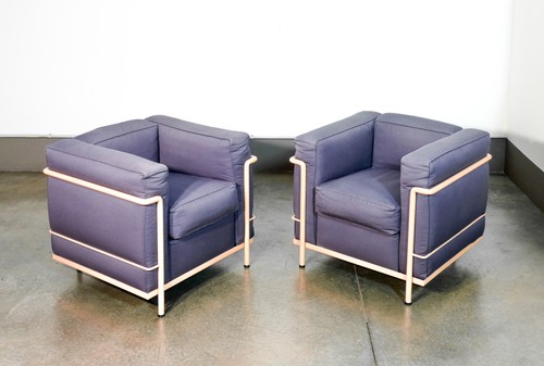 Paire poltrones lc2 design - lc2,