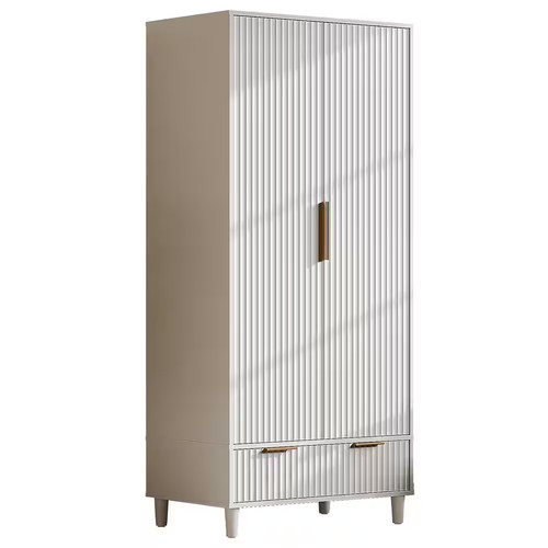 White wood armoire - wood,