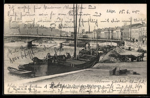 Cpa liége pont - cpa, liége,