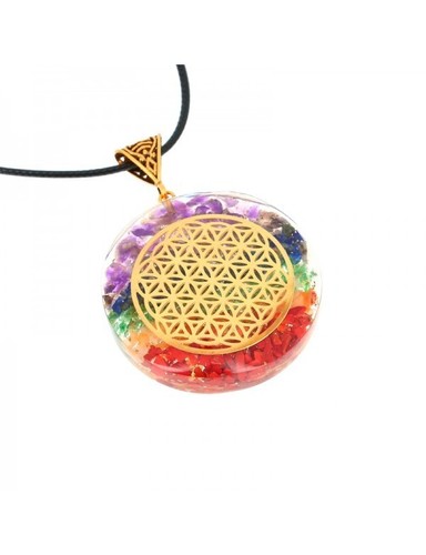 Orgonite pendentif fleur - orgonite,