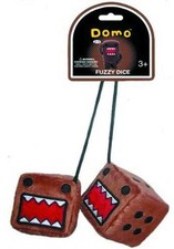 RARE Vintage Domo Kun Anime Fuzzy Brown Plush Dice Collectible (Discontinued)