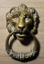 Antique Bronze Brass Lion Head Shaped Door Handle