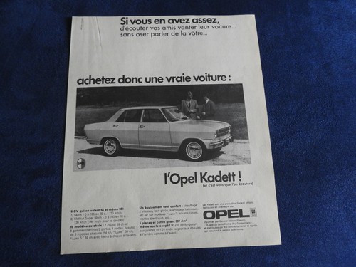 Publicité automobile opel - publicité,
