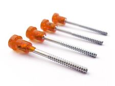 4 Vis Courtes Tête Plastique Jaune Orange Feux Auto Époque FIAT 126 127 128