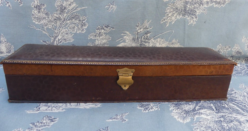 Grande boite gant 1900 cuir - grande, à