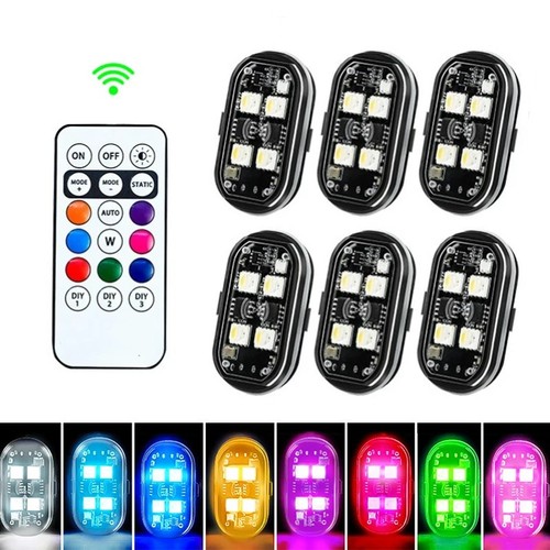 6pcs projecteur led - projecteur, rgb