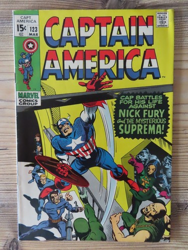 Captain america 123 marvel - captain, #123