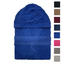 Peignoir Grande Taille En Éponge De Coton Unisexe Avec Capuche Oversize 2691