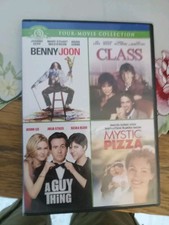 BENNY & JOON, CLASS, A GUY THING, MYSTIC PIZZA - DVD'S, 4-DISC SET -used 2010 Mg