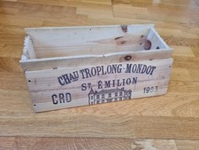 Chateau Troplong Mondot 1983 caisse vide St Emilion Grand Cru Classé CRD CBO GCC