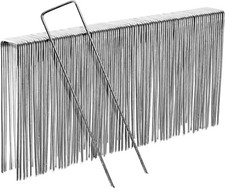 100 agrafes Paillage Acier Galva Inoxydable H 17cm L 3.5cm Ø 3mm - Piquet