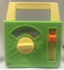 Vintage 1983 Fisher Price Toy Radio Wind Up Music Box Toyland #795 Still Works!