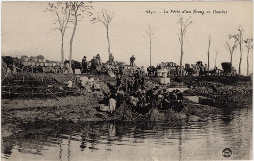 Cpa dombes pêche - cpa,