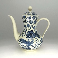 Antique Villeroy & Boch Mettlach Paradiso Coffee Maker - Bird Flower Decor