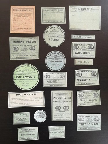 Ancien vintage étiquettes - ancien,