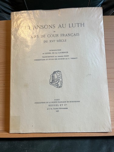 Chansons luth airs cour - de,