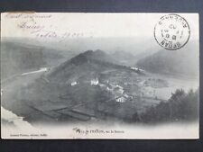 Old postcard BELGIUM BROILLON FRAHAN in 1902 Sur la SEMOIS Tabac Hélène MILLION à JOIGNY