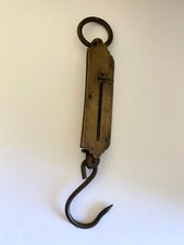 Antique Brass Metal Peson Pocket Scale Salter's 12kg