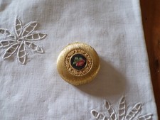 Ancien poudrier en laiton