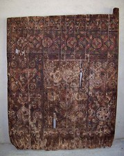 Grande PORTE ancienne MAROC XIXe siècle gravée et peinte Atlas