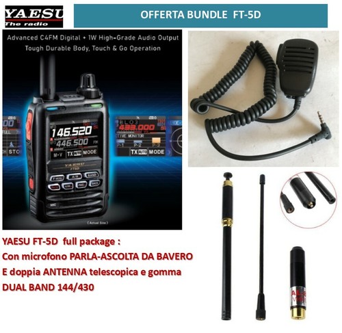 Yaesu rtx c4fm fm - ft-5d,