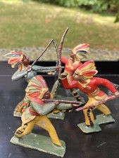 Antique Lead Soldiers & Toy & Indian Lot