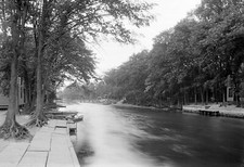 1900-1915 The Outlet, Long Branch Creek, Syracuse Old Photo 13" x 19" Reprint