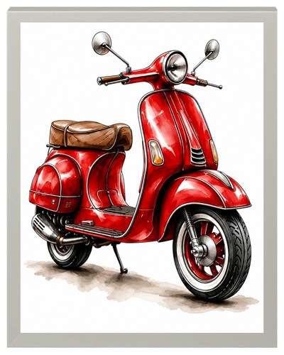 Retro scooter possible vespa - retro,
