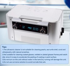 JMU Dental Ultrasonic Cleaner 6L With Stainless-steel Basket 32/48KHz Two Modes