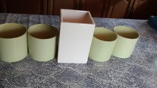 Lot de 5 cache pots en terre