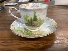Royal Albert Kentish Rockery Teacup And Saucer England Bone China