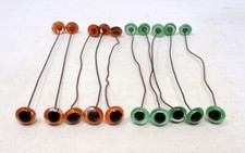 Lot 10 paires yeux en sulfure