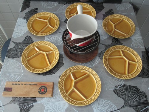 Service fondue creuset - fondue, le