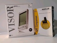 Handspring Visor Pro PDA + Magellan GPS Companion Bundle-Complete in Box
