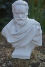 RE0443 FIGURINE STATUETTE REPRODUCTION  BUSTE  VICTOR HUGO PAR AIME JULES DALOU