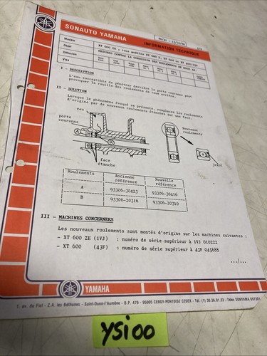 Yamaha xt600 xt400 xt550 - xt600,
