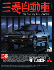 1984 Advertising 127 La Colt Gti Turbo Mitsubischi