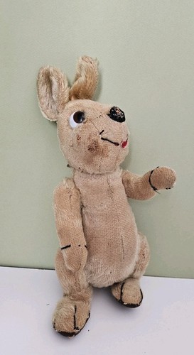 Jouet ancien peluche lapin - jouet,