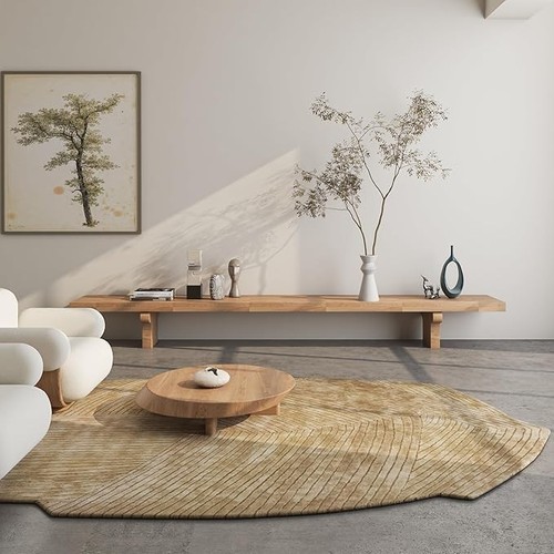 Tapis abstrait laine et - tapis, en