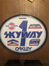 Old School OVAL BMX Number plate by OGK JAPAN -SKYWAY BMX RACING