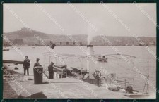 Naples City Docking Vaporetto Photo Postcard MX7835