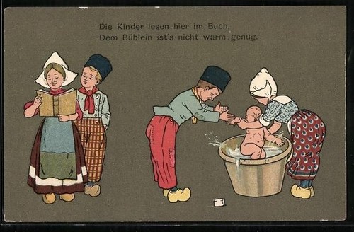 Carte postale enfants