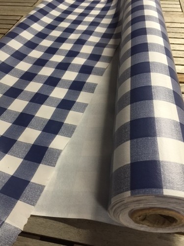 Nappe pvc carreaux - carreaux, bleu