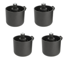 4x Pied de Meuble Noir Socle