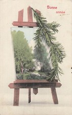 CP GOOD YEAR PAINTING LANDSCAPE EASEL BRANCH FIR - 8567