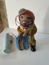 JOUET ANCIEN AUTOMATE FILOGUIDE CLOWN ACCORDEON COLLECTION VINTAGE TOY