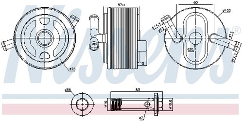Nissens 91243 radiateur - 91243,